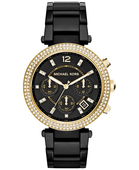 black Michael Kors watch women